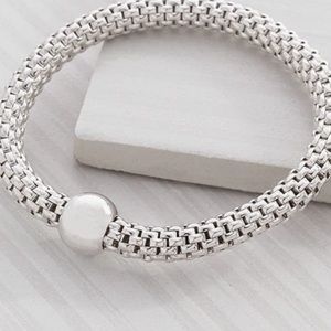 Silpada Sterling Silver 925 Italy Stretch Bracelet